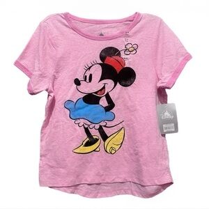 Disney Pink Minnie Mouse Kids T-Shirt